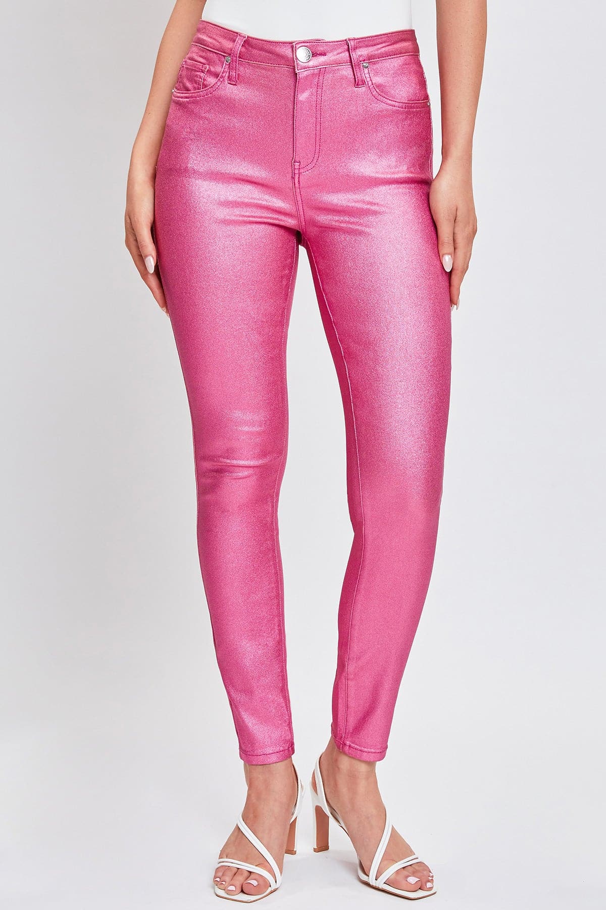 Women's Hyperstretch Skinny Metallic Pants YMI JEANS