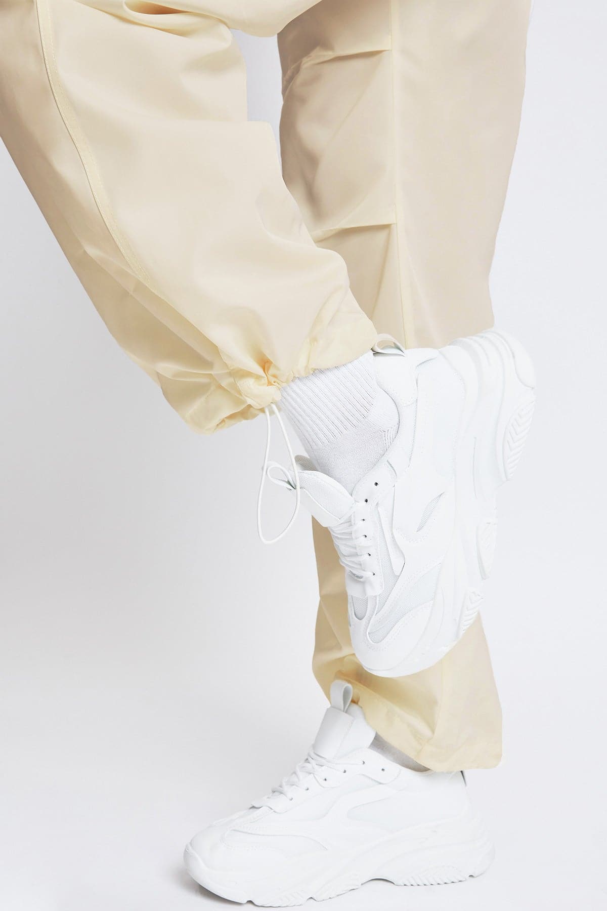 Women's Relaxed Nylon Parachute Pants YMI JEANS