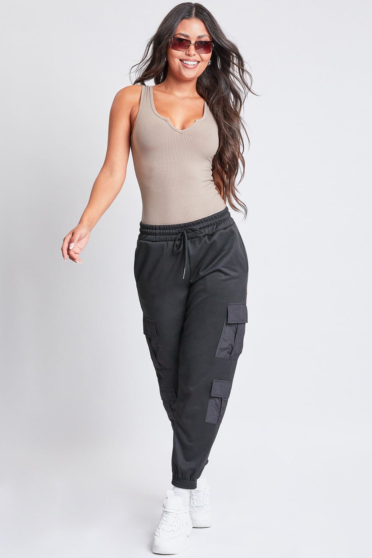 Women's Joggers with Nylon Pockets YMI JEANS