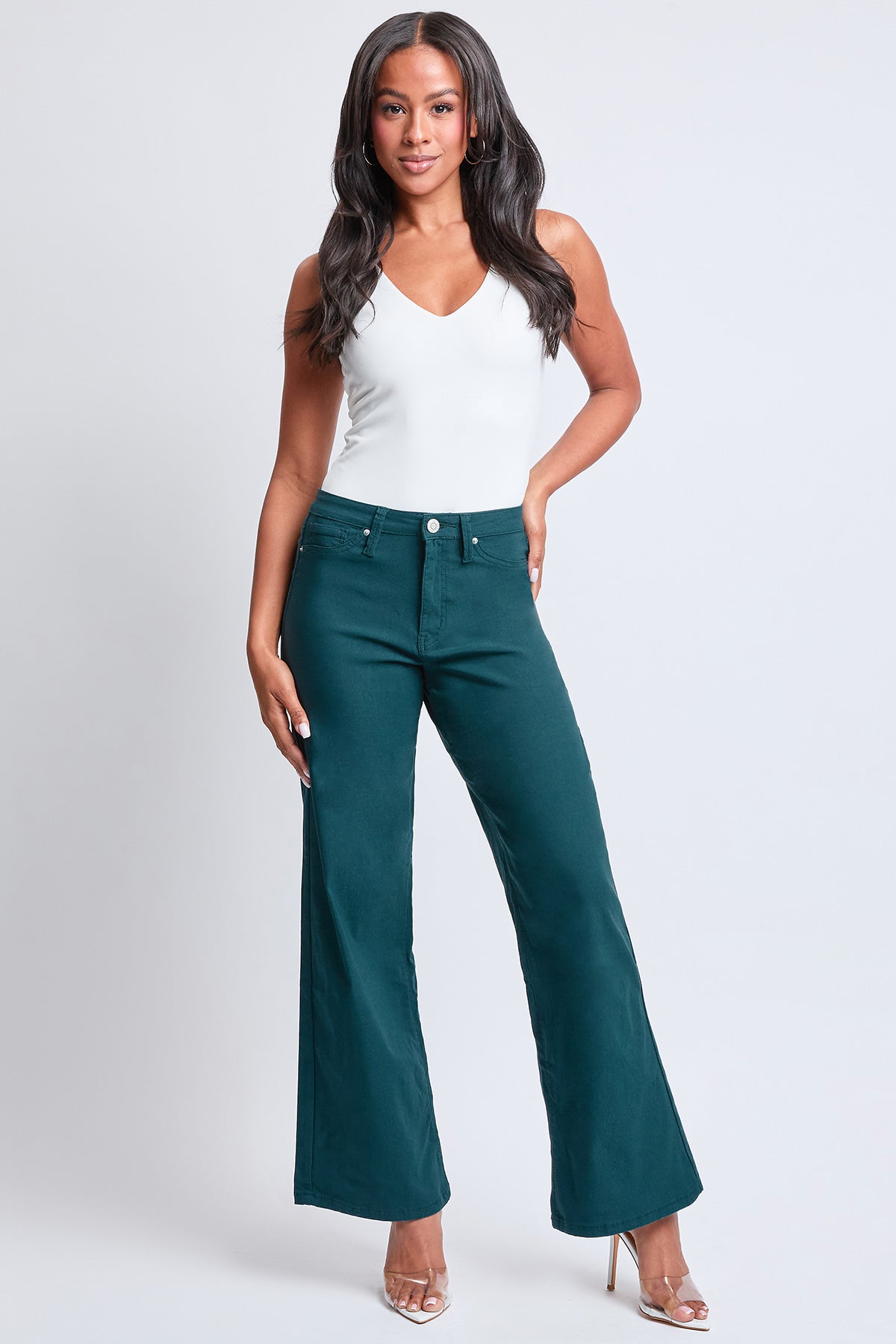 Women's Hyperstretch Wide Leg Pants YMI JEANS
