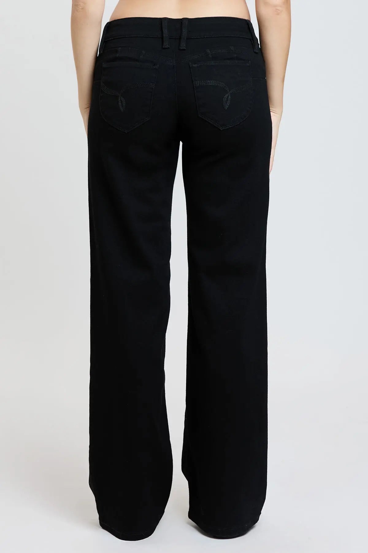 Women's Luxe Low Rise WannaBettaButt Wide Leg Jeans YMI JEANS