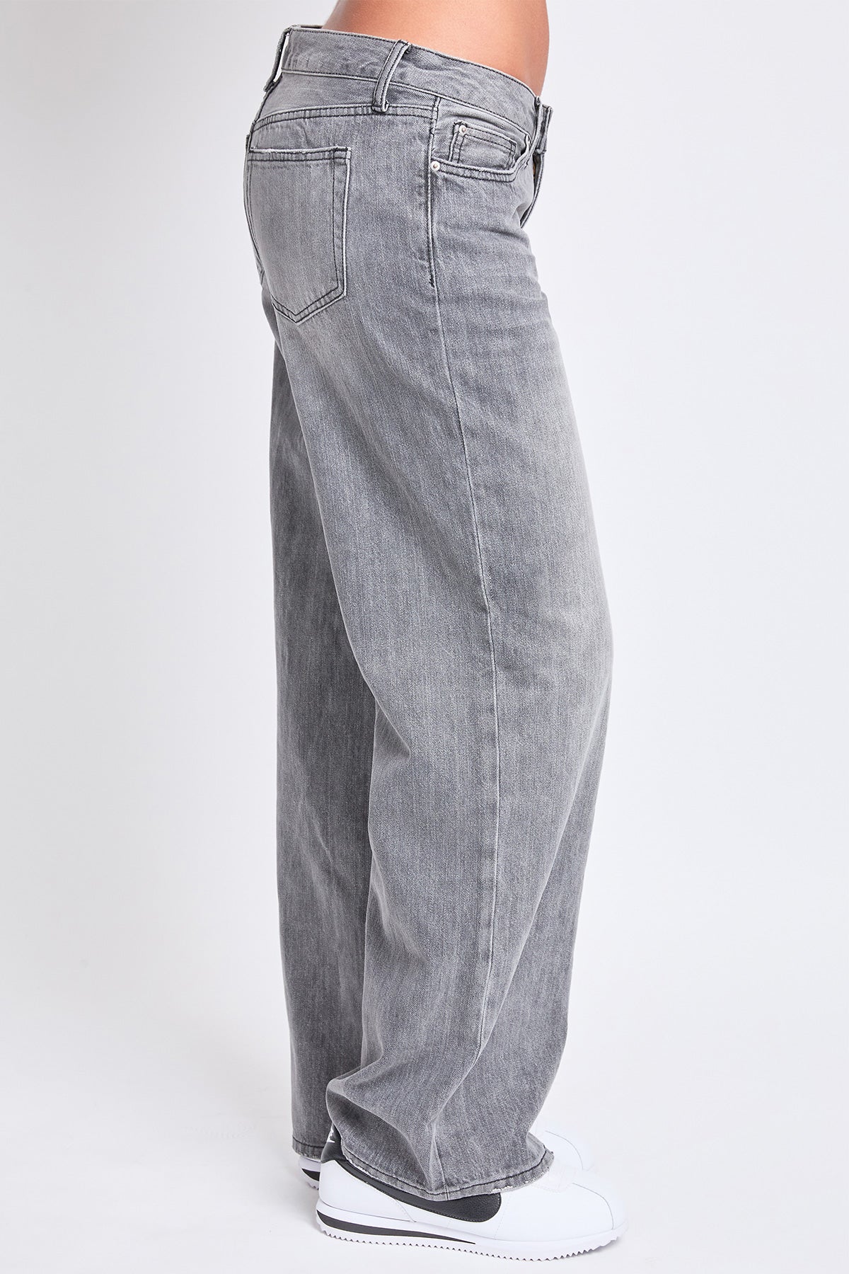 Women's Low Rise Wide Leg Rigid Jeans YMI JEANS