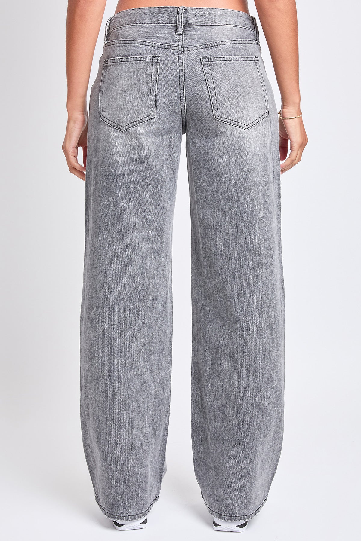 Women's Low Rise Wide Leg Rigid Jeans YMI JEANS