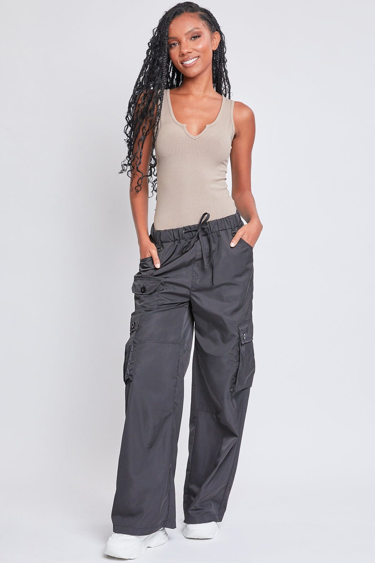 Women's Relaxed Cargo Pants YMI JEANS