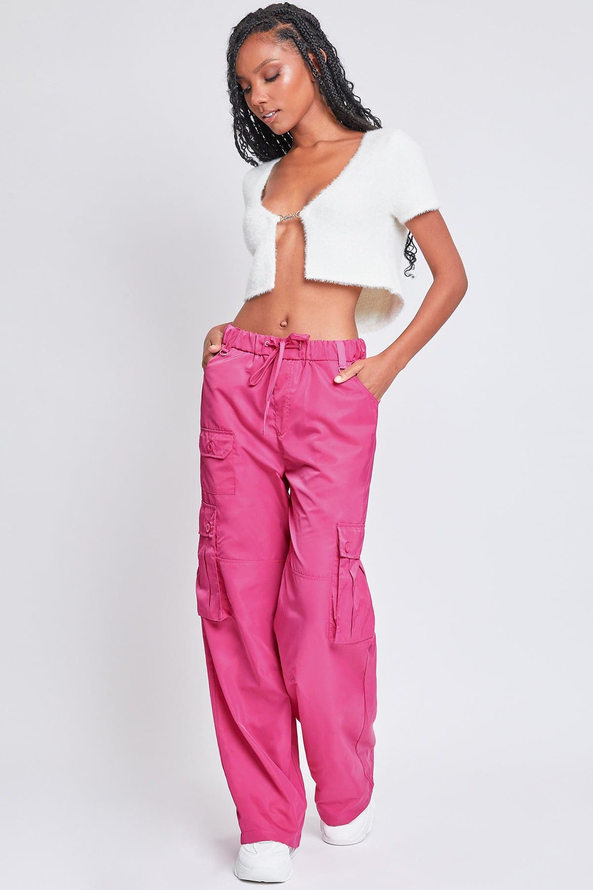 Women's Relaxed Cargo Pants YMI JEANS