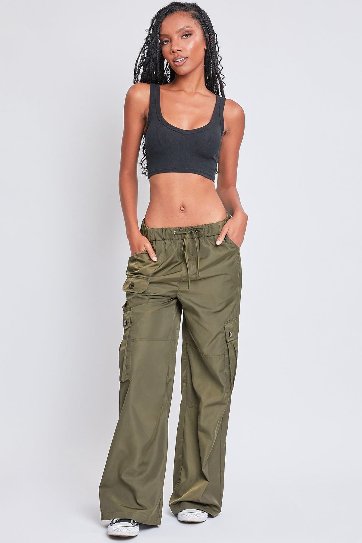 Women's Relaxed Cargo Pants YMI JEANS