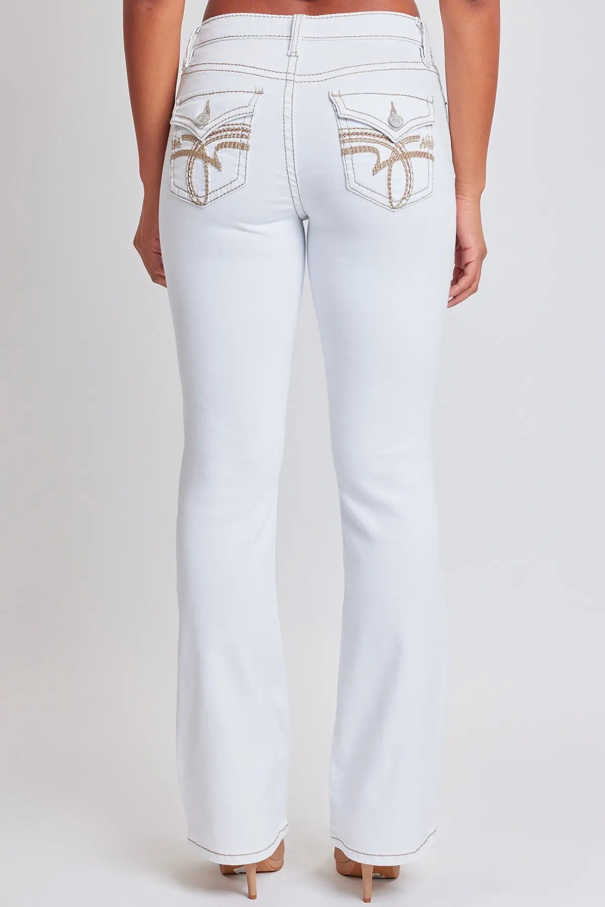 Women’s Premium Heavy Stitch Mid-Rise Bootcut Jeans YMI JEANS