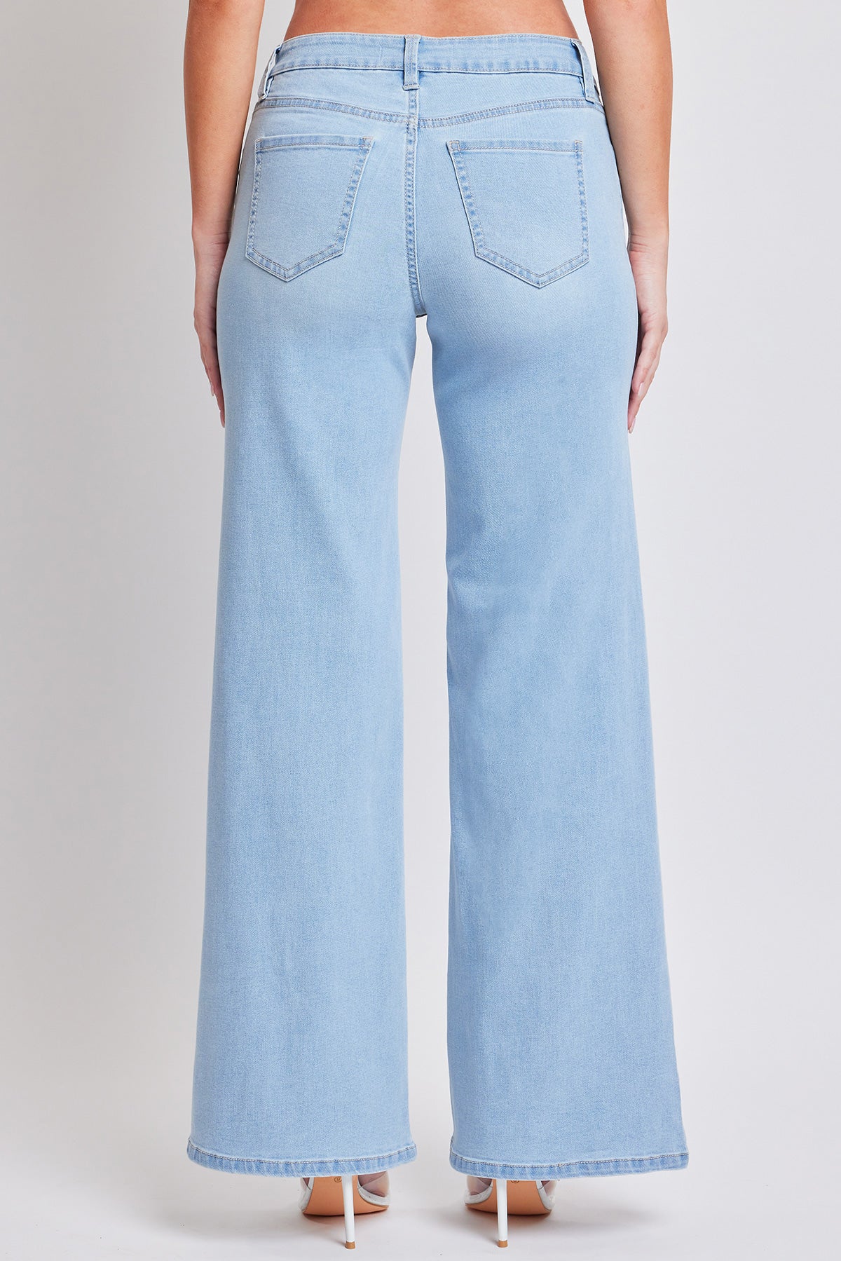 Women's Essential Low Rise Wide Leg Jeans YMI JEANS