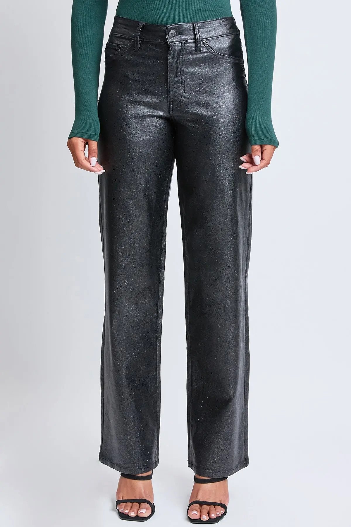 Women's Hyperstretch Straight  Metallic Pant - Love Salve