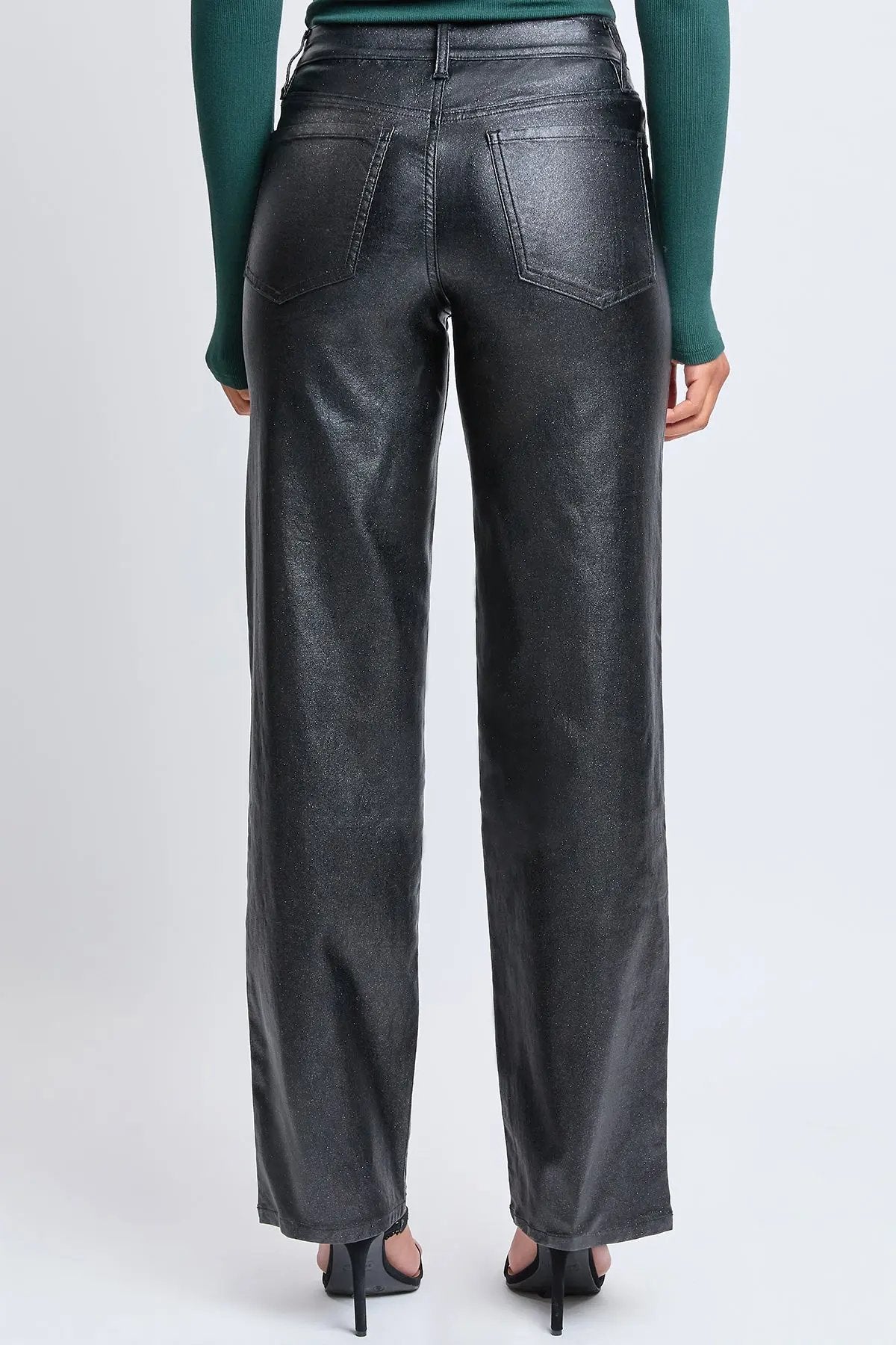 Women's Hyperstretch Straight  Metallic Pant - Love Salve