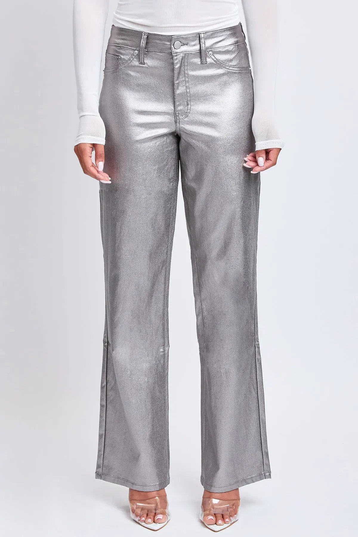 Women's Hyperstretch Straight  Metallic Pant - Love Salve
