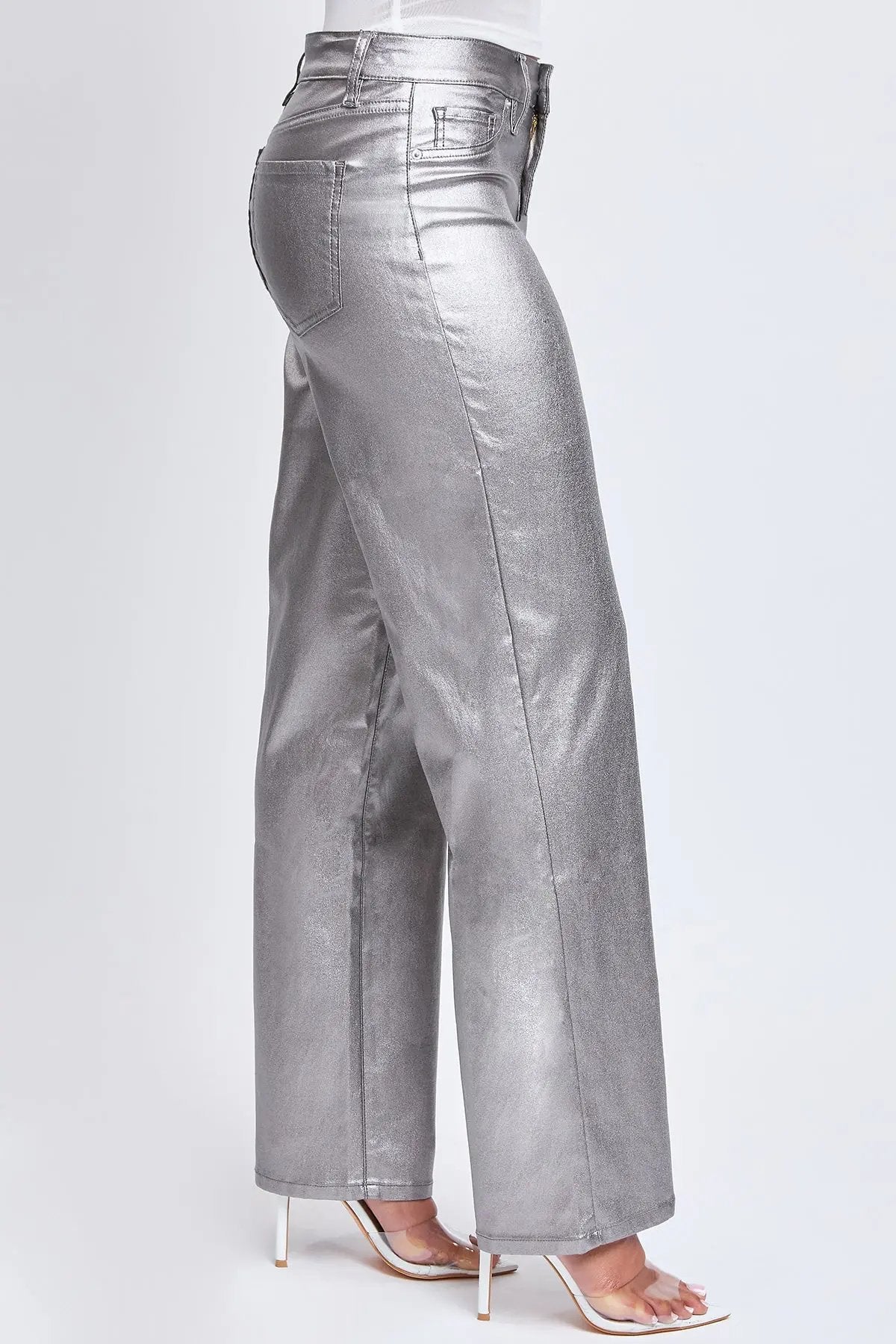 Women's Hyperstretch Straight  Metallic Pant - Love Salve