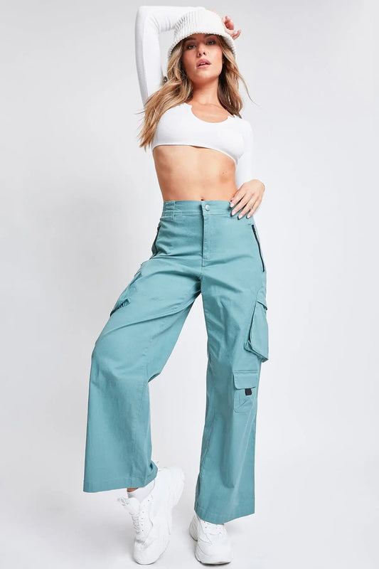 Women’s High-Rise Relaxed All Day Cargo Pants YMI JEANS