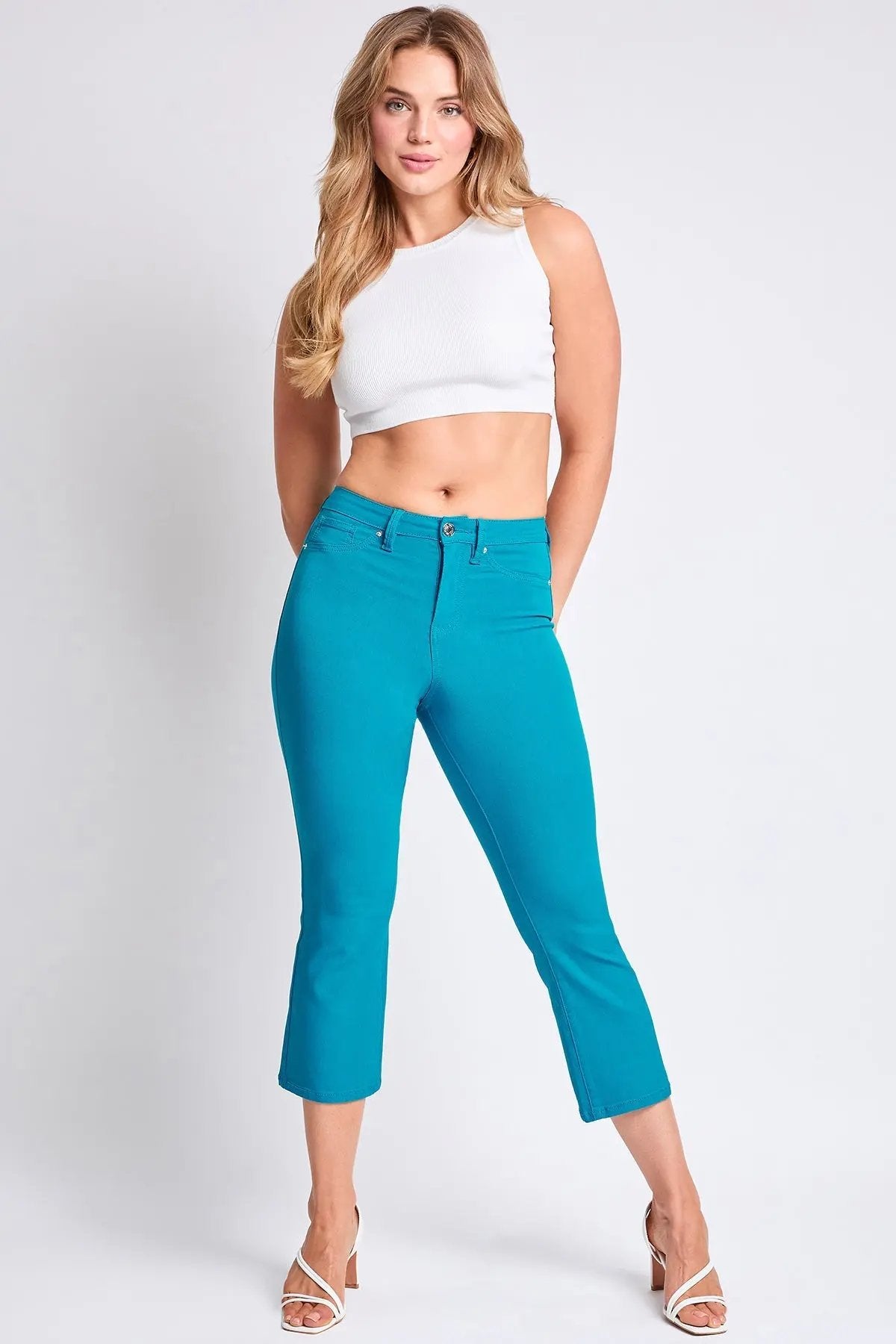 Women's Hyperstretch Cropped Kick Flare  Pants - Love Salve