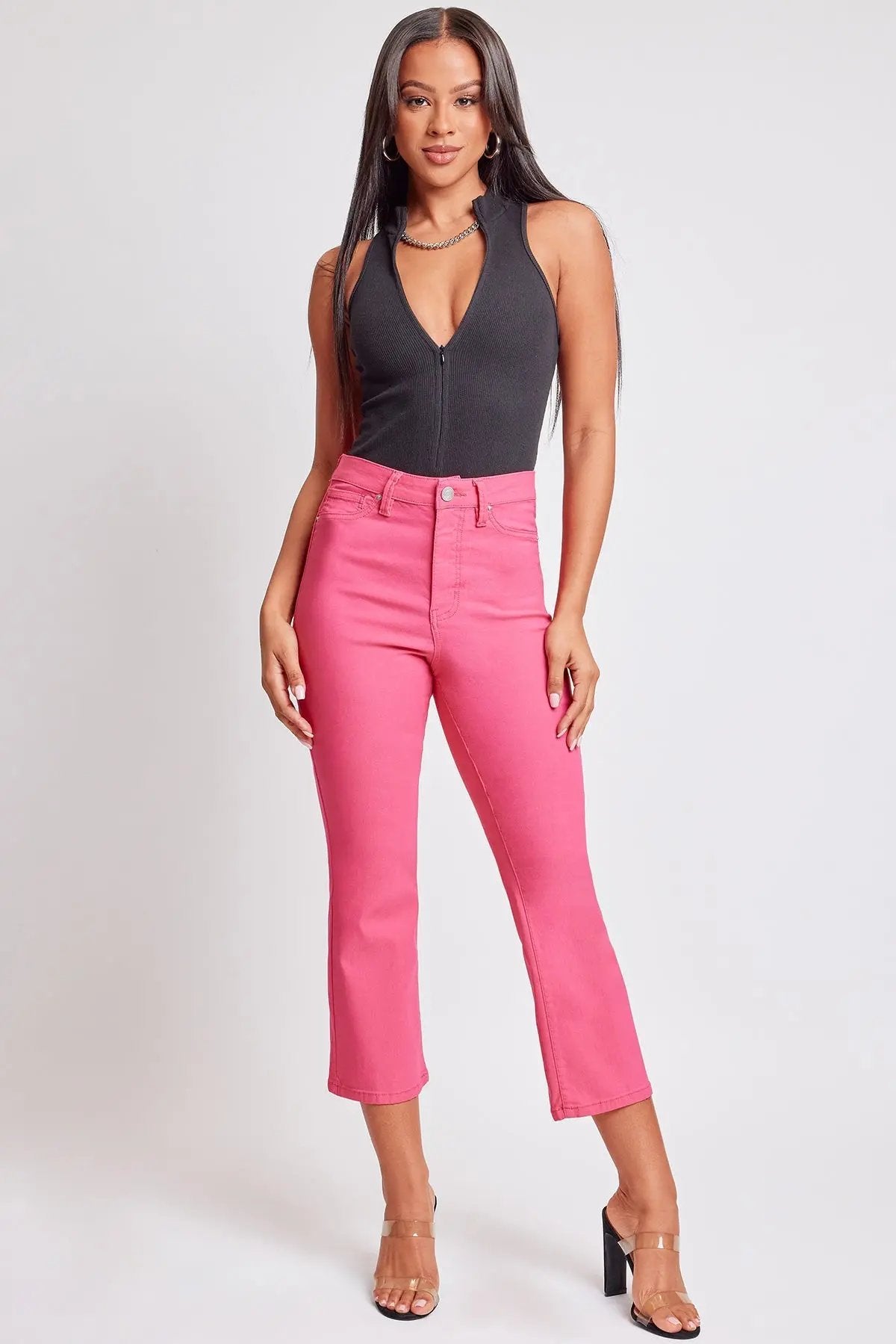 Women's Hyperstretch Cropped Kick Flare  Pants - Love Salve