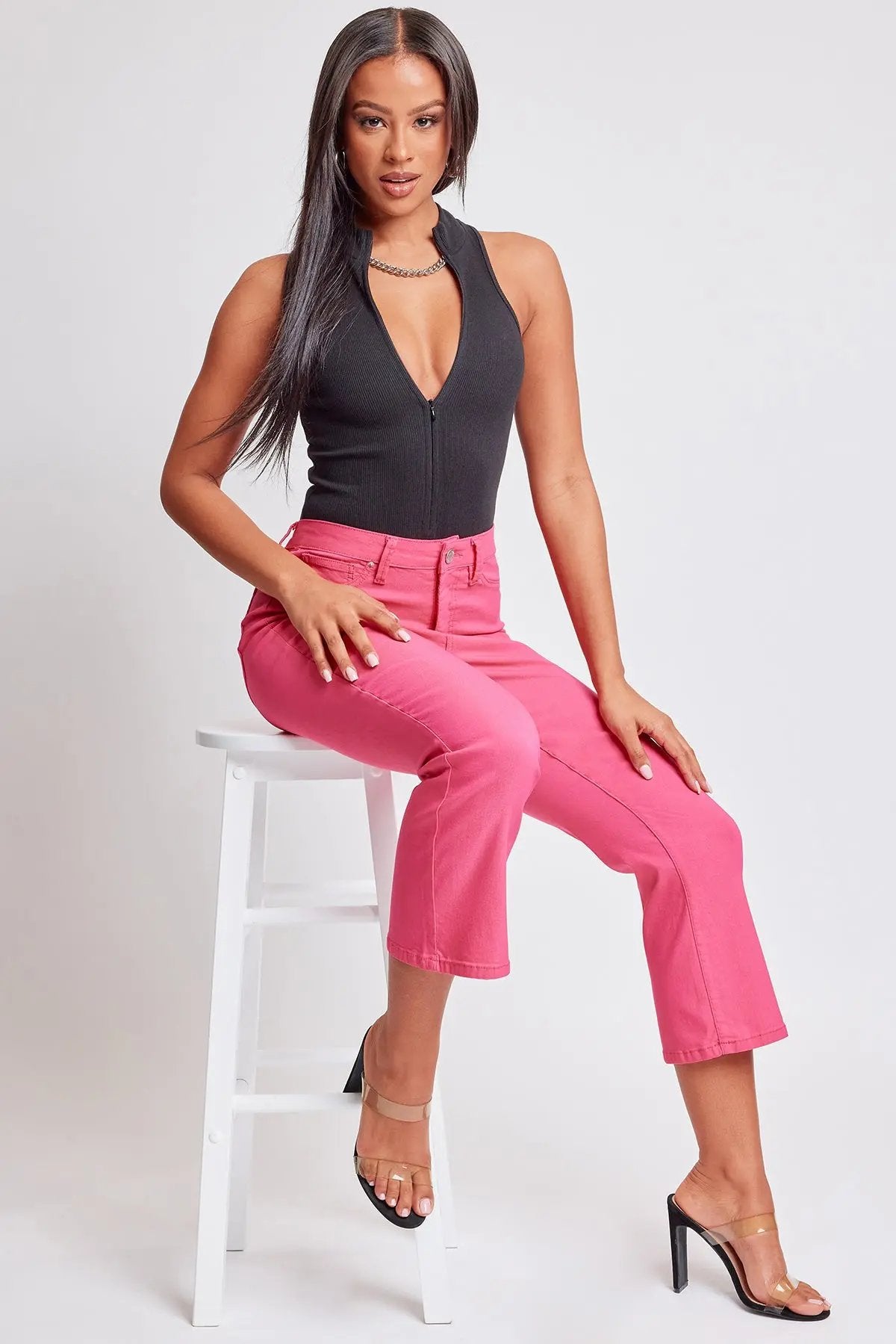 Women's Hyperstretch Cropped Kick Flare  Pants - Love Salve