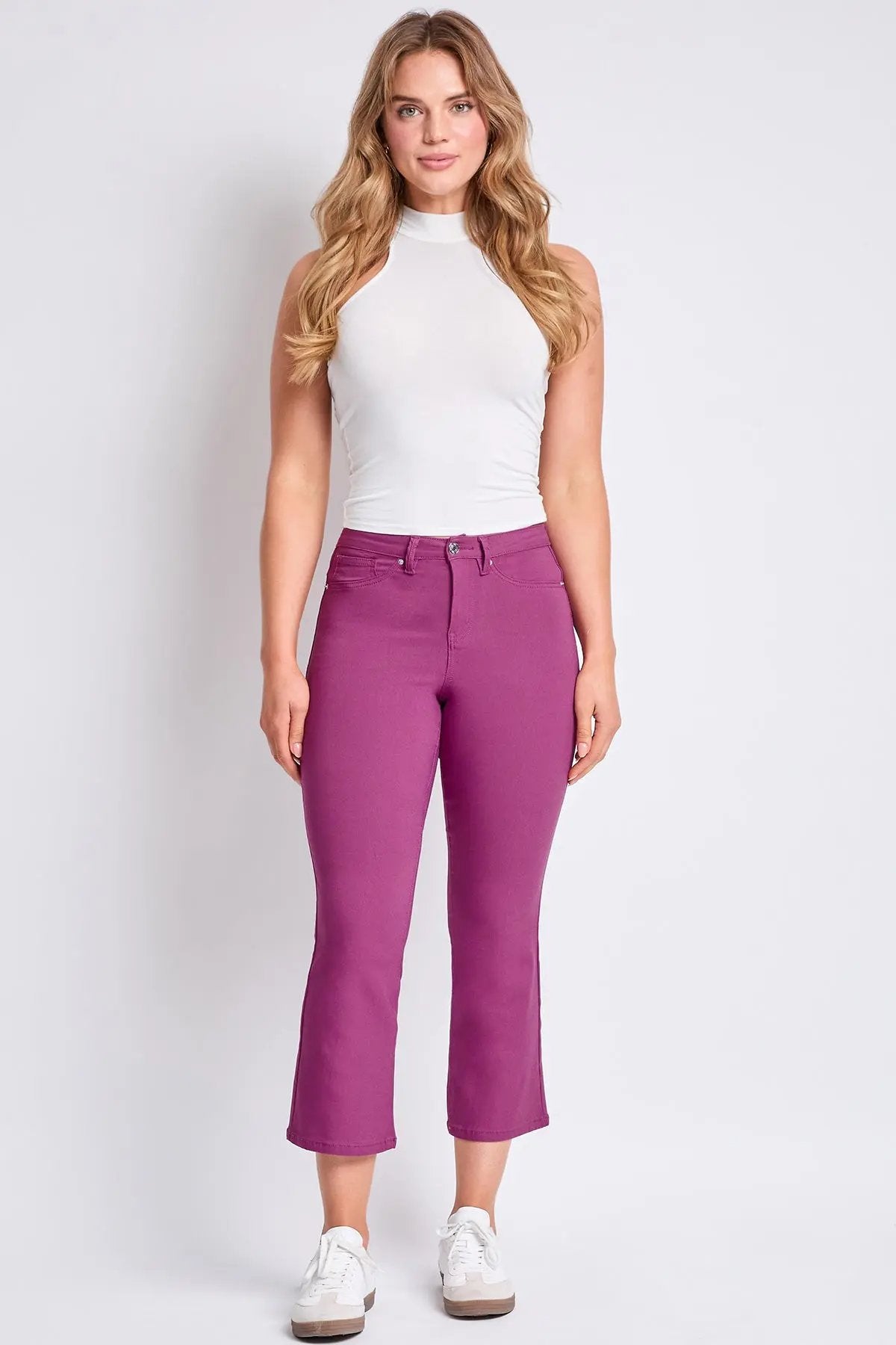 Women's Hyperstretch Cropped Kick Flare  Pants - Love Salve