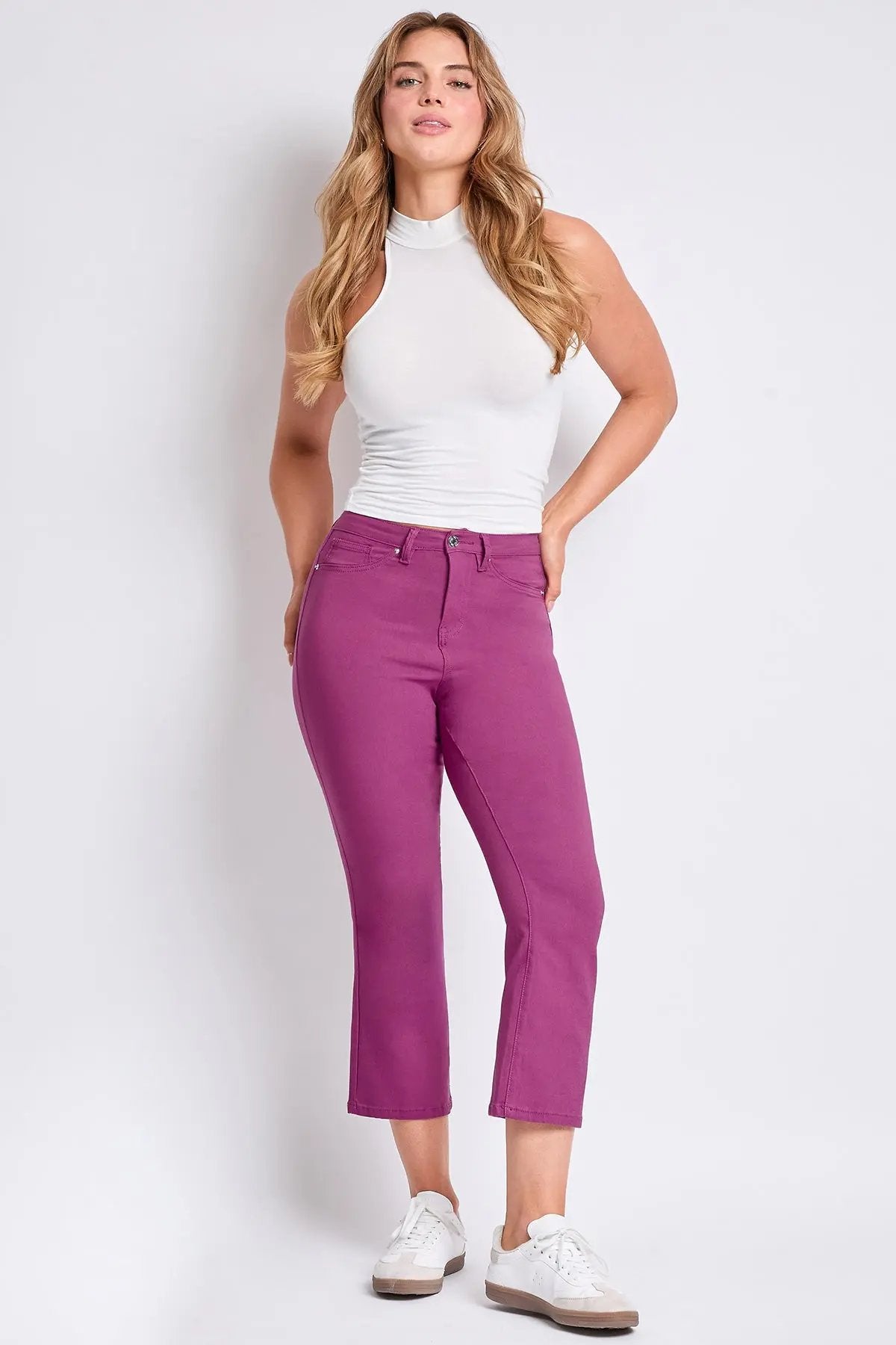 Women's Hyperstretch Cropped Kick Flare  Pants - Love Salve