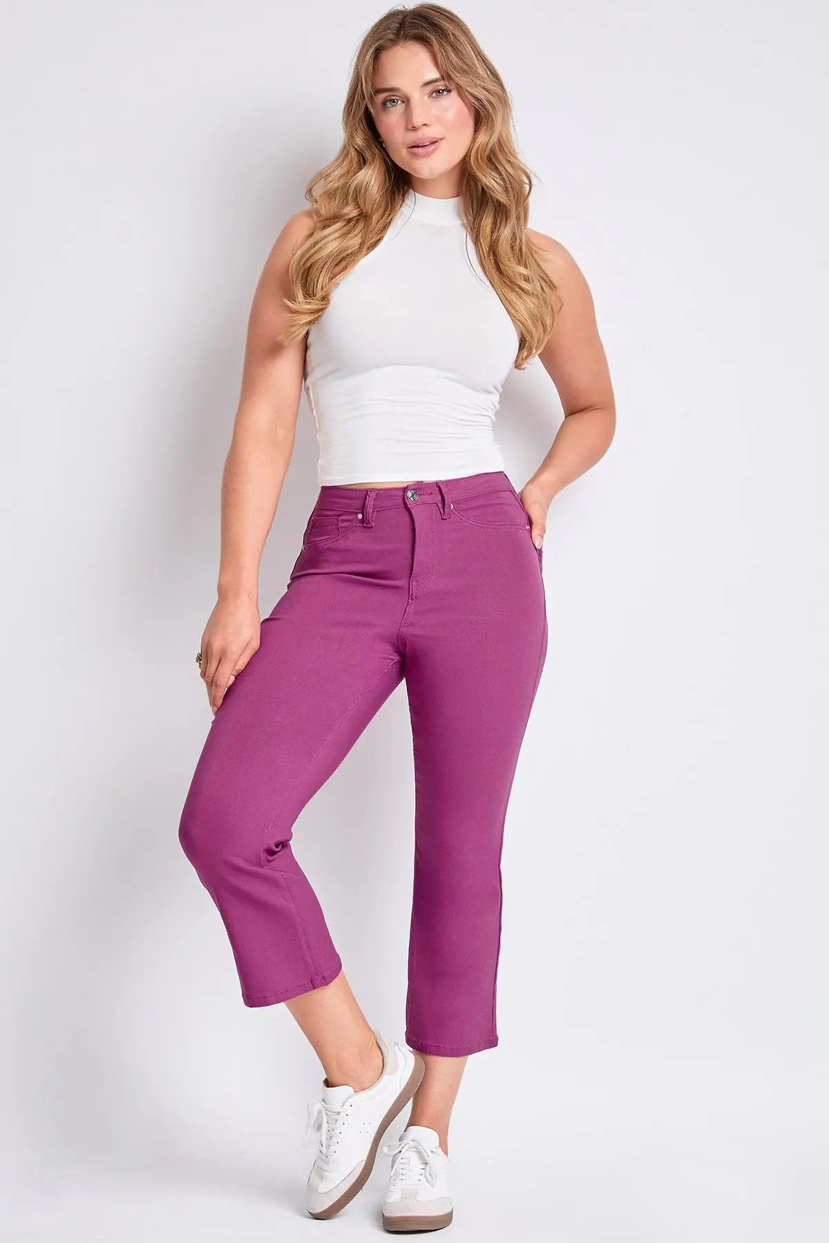 Women's Hyperstretch Cropped Kick Flare  Pants - Love Salve