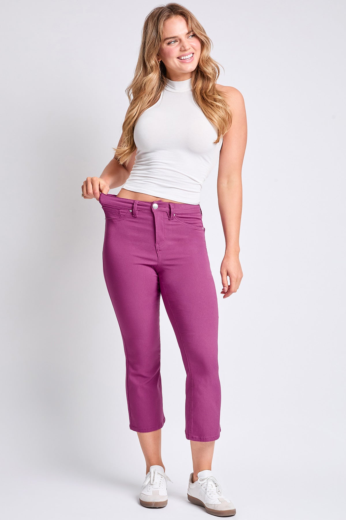 Women's Hyperstretch Cropped Kick Flare  Pants YMI JEANS