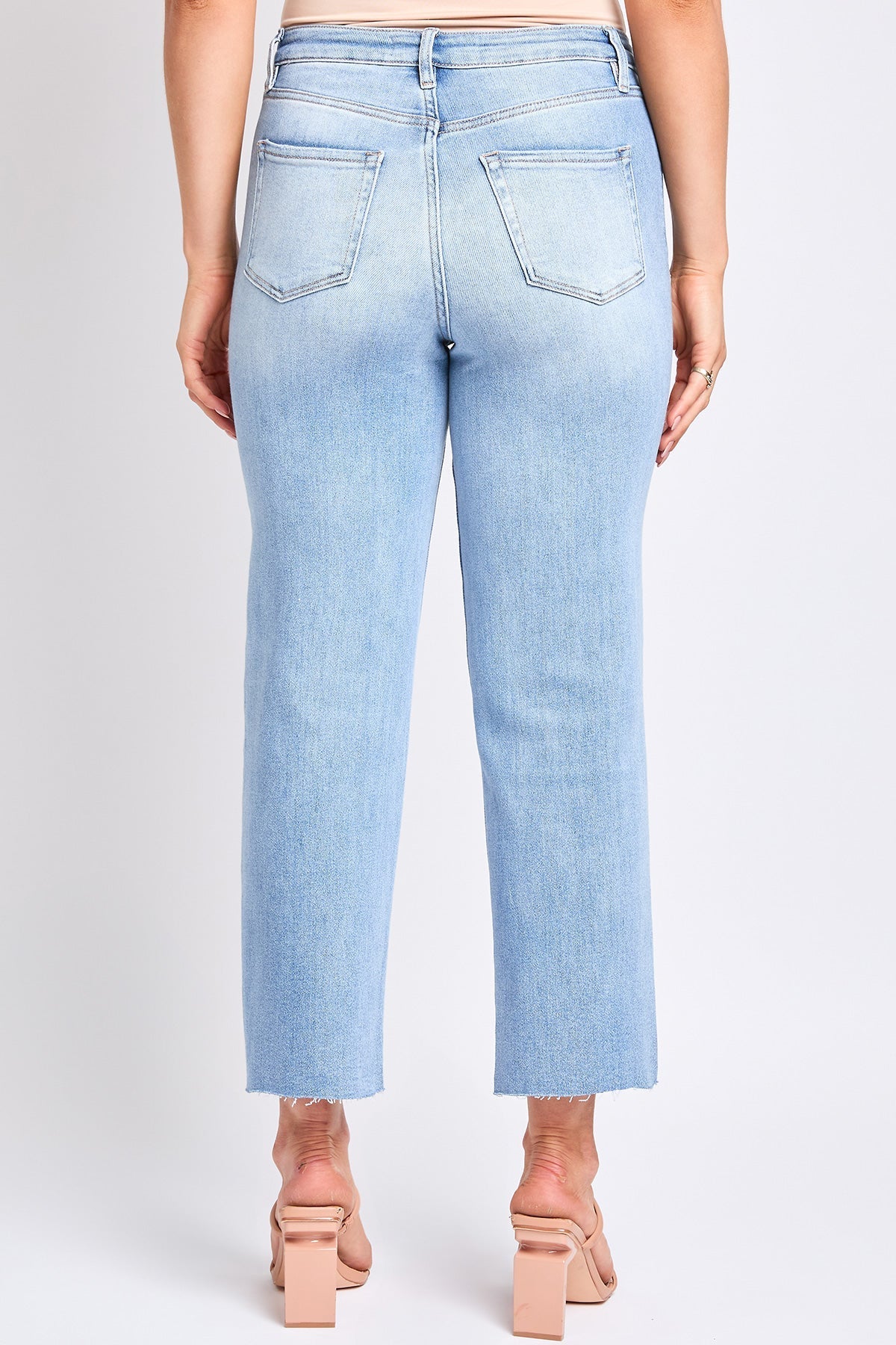 Women's Luxe Cropped Straight Leg Jeans YMI JEANS