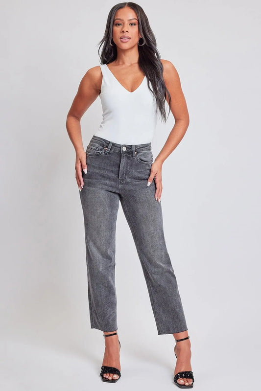 Women's Luxe Cropped Straight  Jeans YMI JEANS