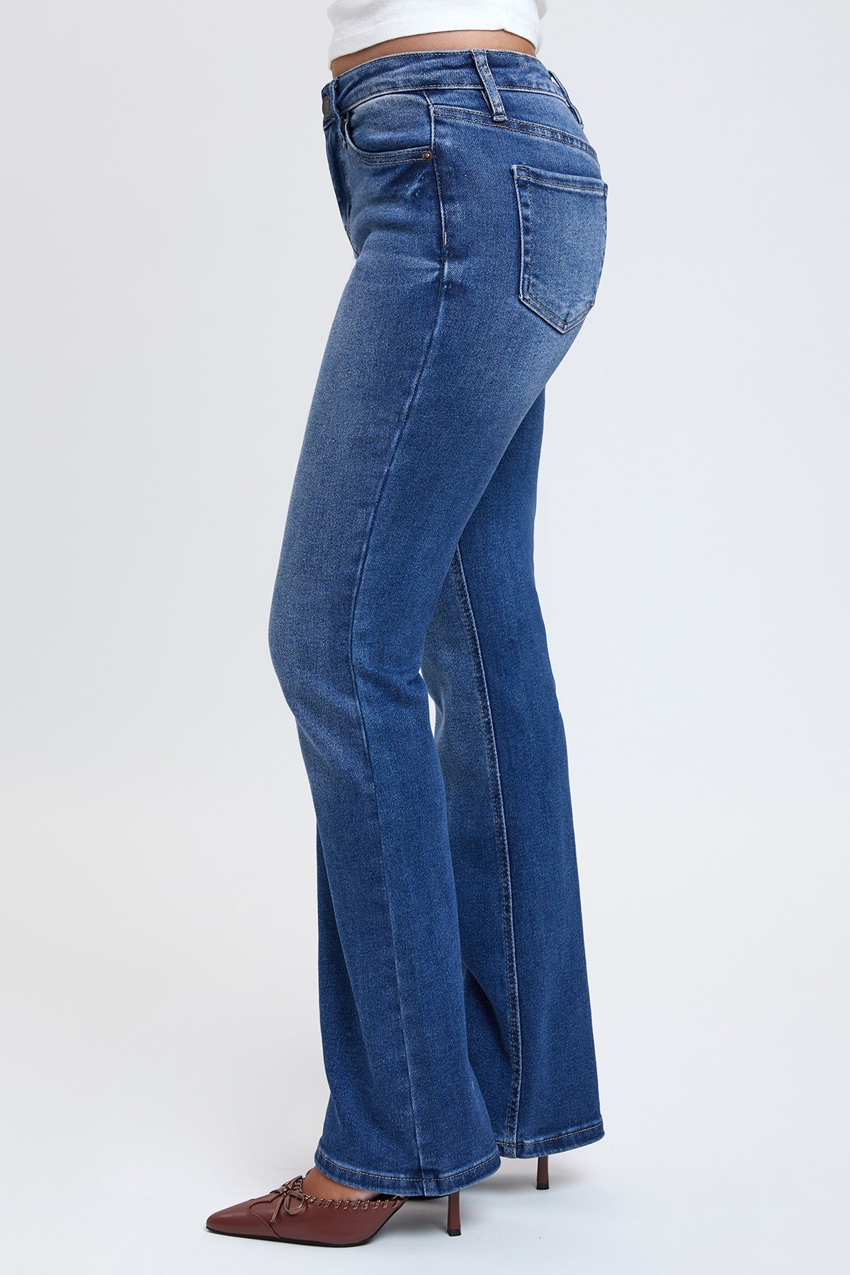YMI JEANS Women's Luxe Jessie Bootcut Jeans - Side View
