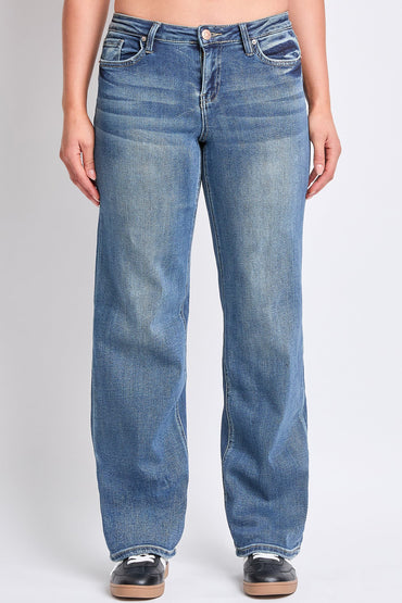 YMI JEANS: Luxe Wide Leg Stretch Jeans
