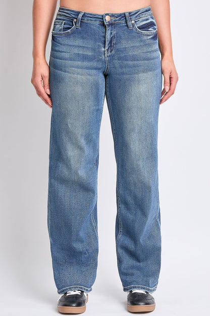 YMI JEANS: Luxe Wide Leg Stretch Jeans