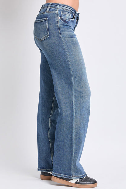 YMI JEANS: Luxe Wide Leg Stretch Jeans