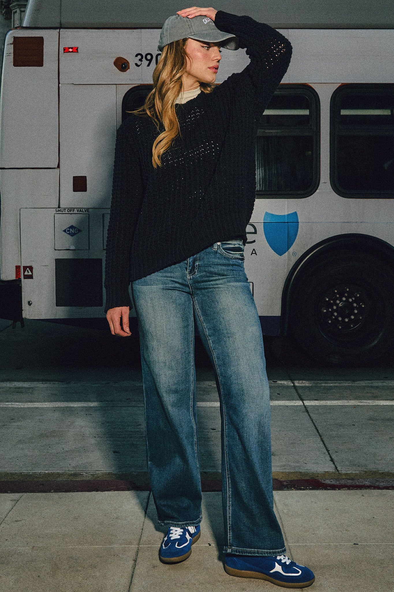 YMI JEANS: Luxe Wide Leg Stretch Jeans