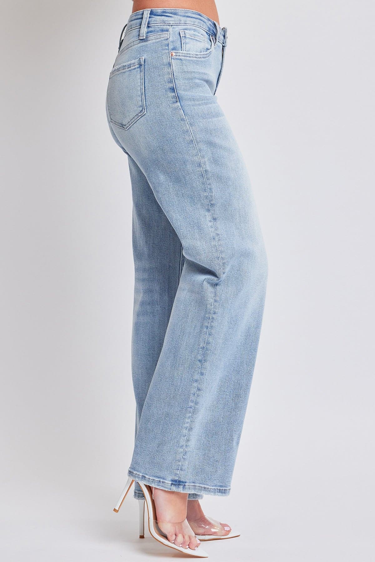 YMI JEANS: Luxe Wide Leg Stretch Jeans