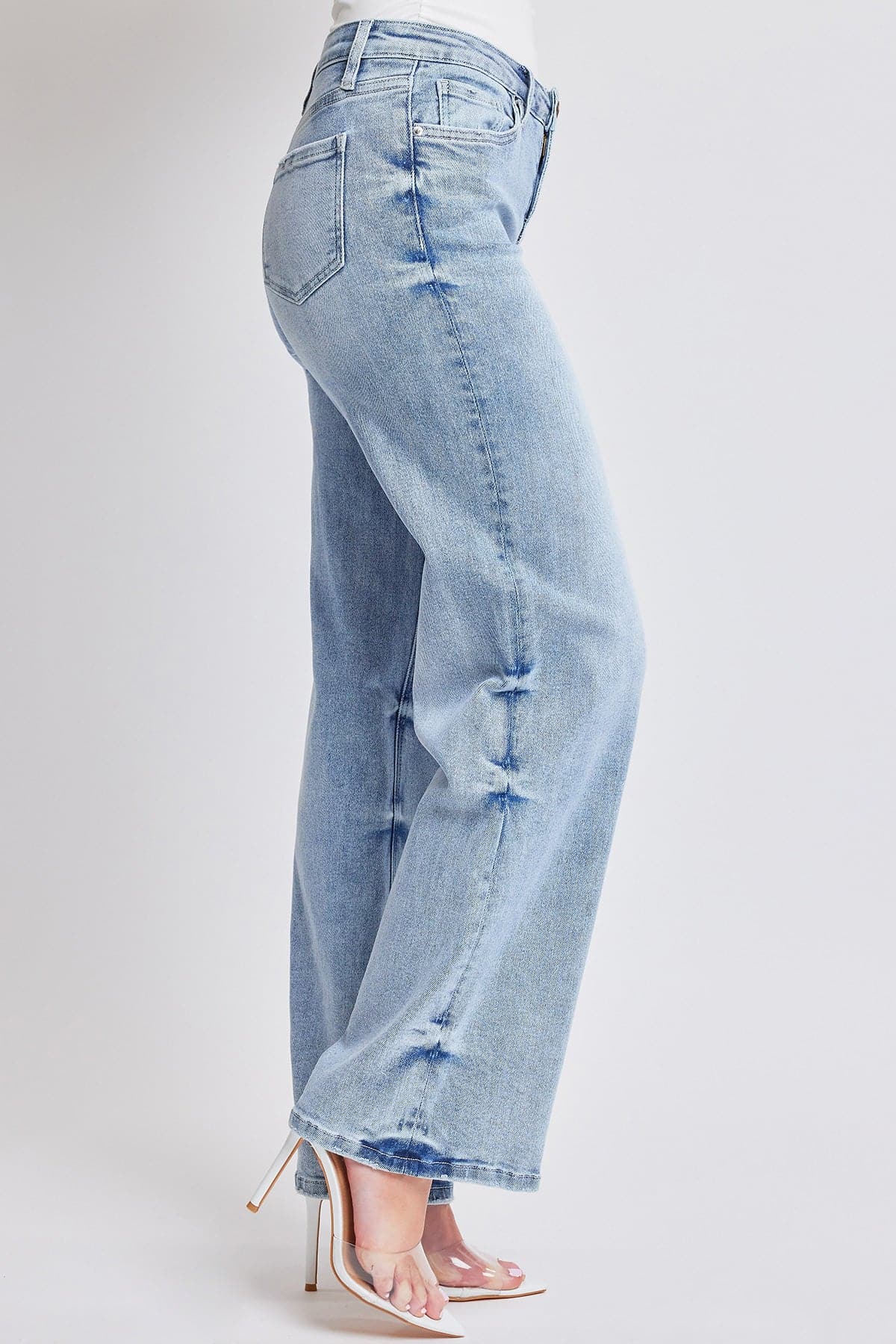 YMI JEANS: Luxe Wide Leg Stretch Jeans