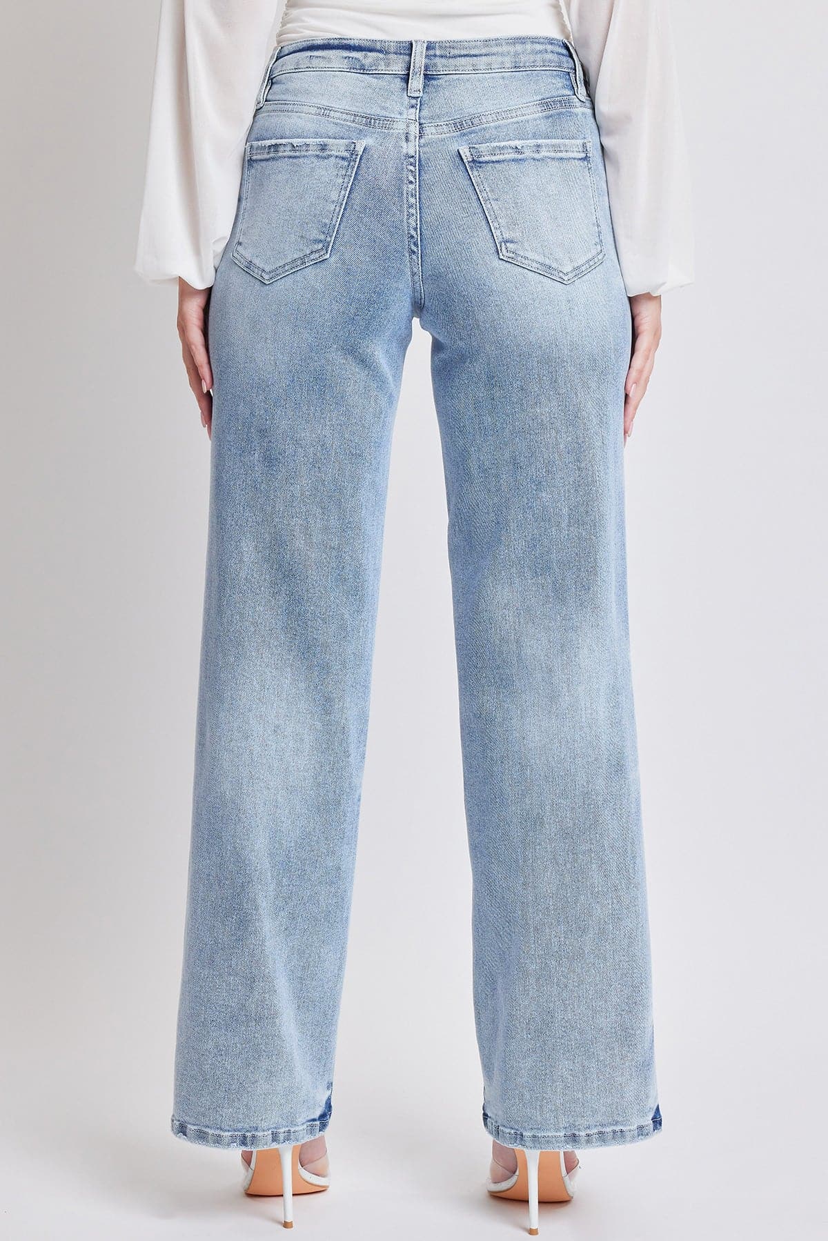 YMI JEANS: Luxe Wide Leg Stretch Jeans