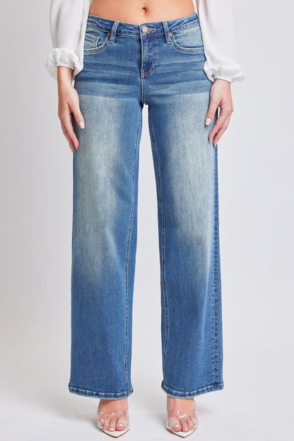 YMI JEANS: Luxe Wide Leg Stretch Jeans