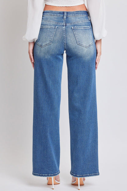 YMI JEANS: Luxe Wide Leg Stretch Jeans
