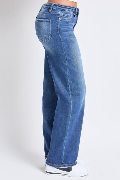 YMI JEANS: Luxe Wide Leg Stretch Jeans
