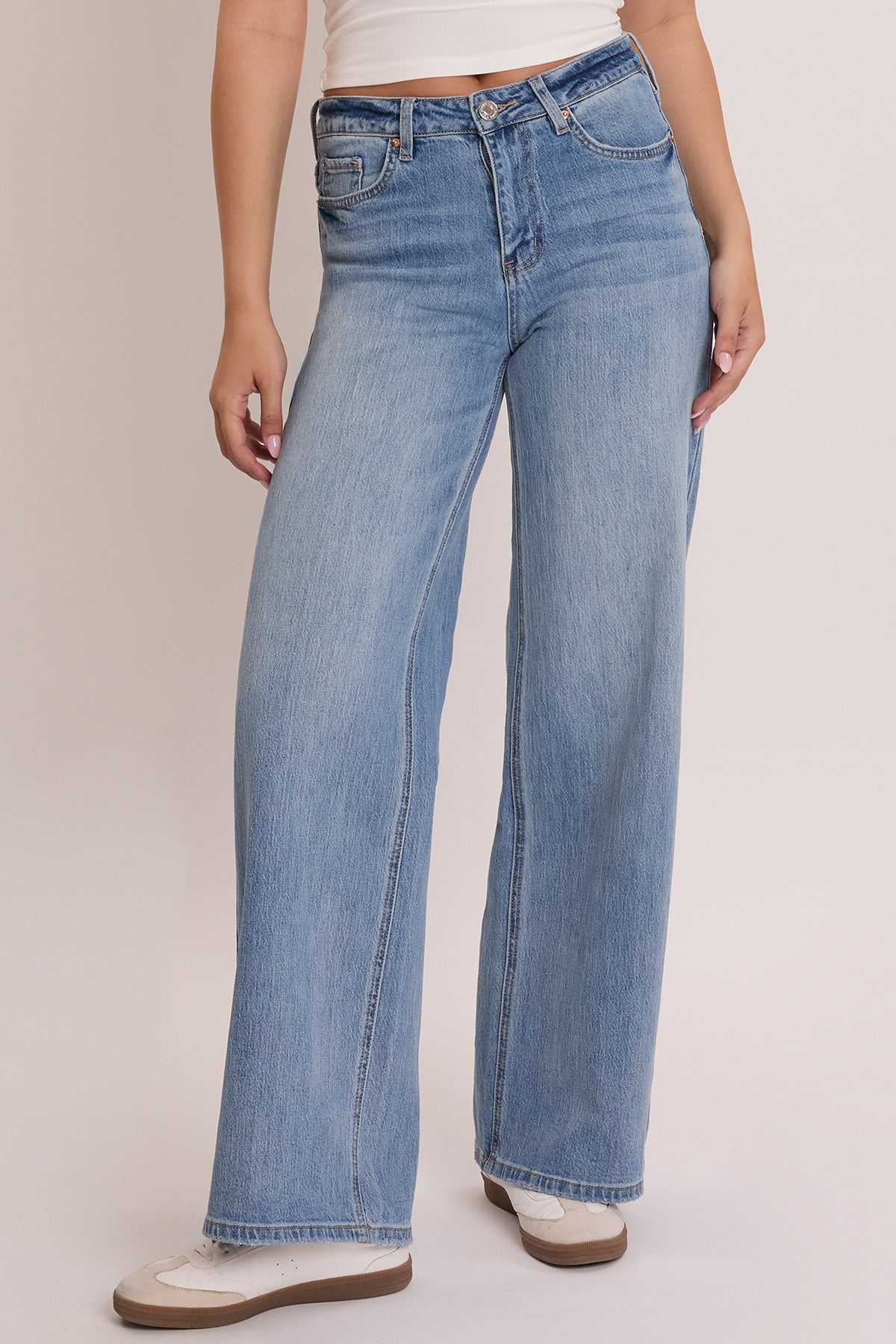 Women's Luxe Bella Wide Leg Jeans YMI JEANS