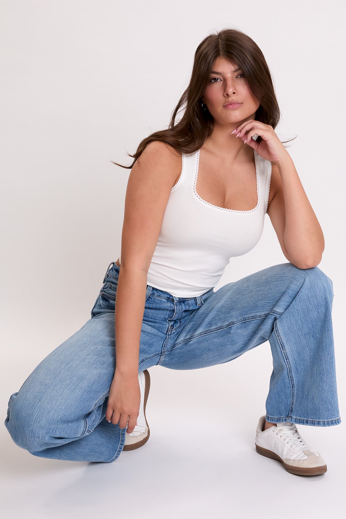 Women's Luxe Bella Wide Leg Jeans YMI JEANS