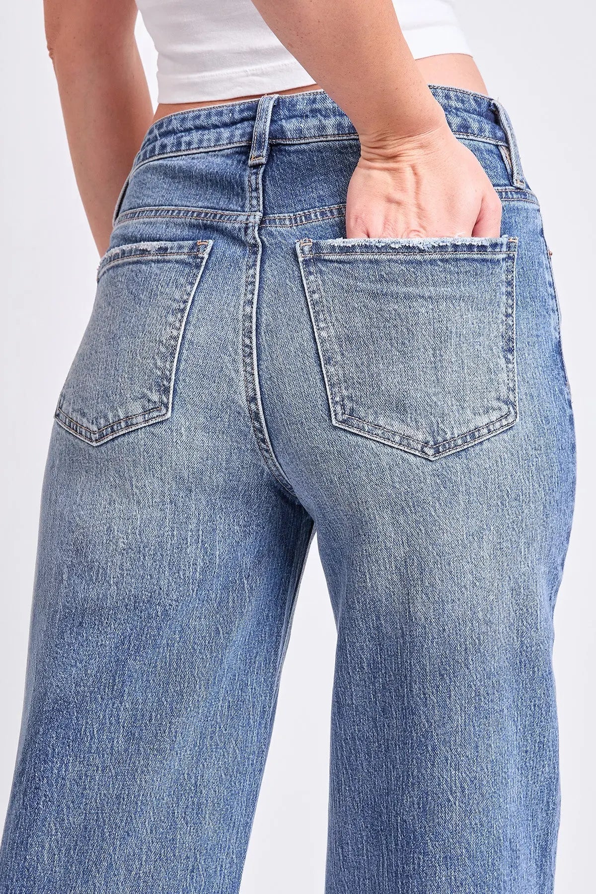 Women's Luxe Bella Wide Leg Jeans YMI JEANS