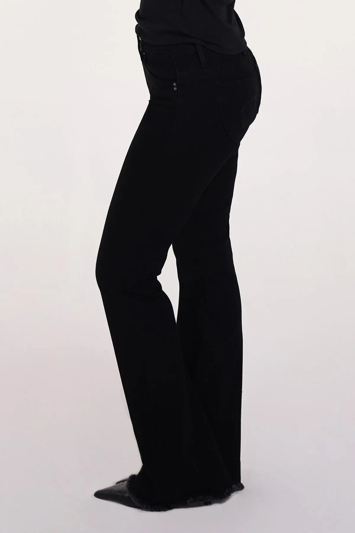 Women's Luxe High Rise WannaBettaButt Flare Jeans YMI JEANS