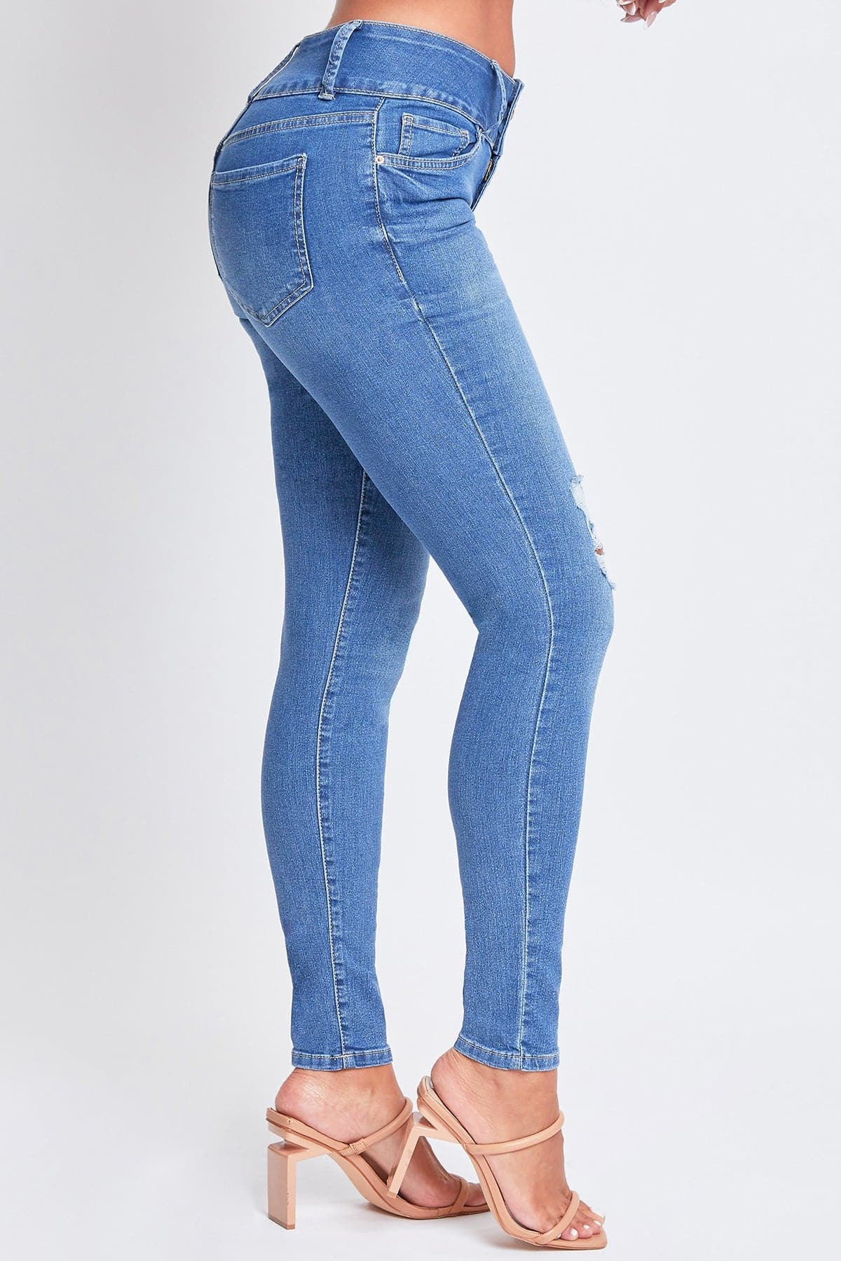 Women's Sustainable Essential Distressed Skinny Jean YMI JEANS