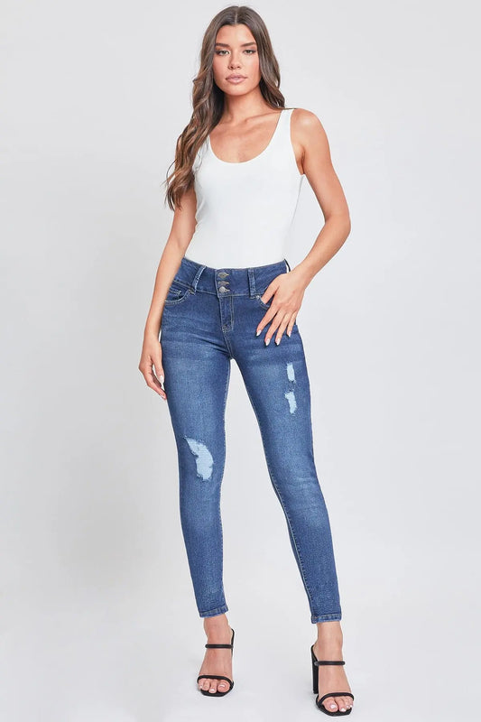 Women's Sustainable Essential Distressed Skinny Jean YMI JEANS