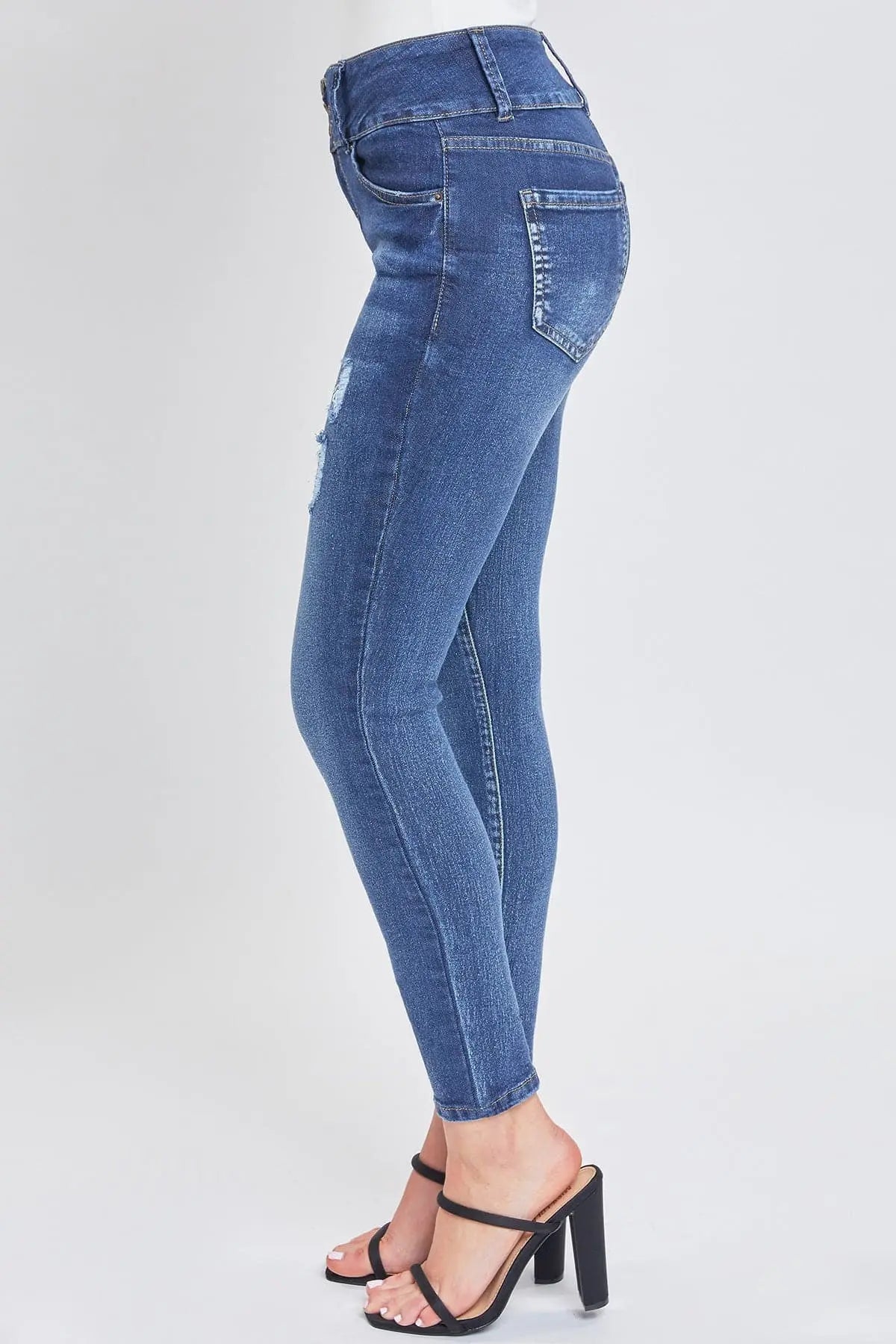 Women's Sustainable Essential Distressed Skinny Jean YMI JEANS