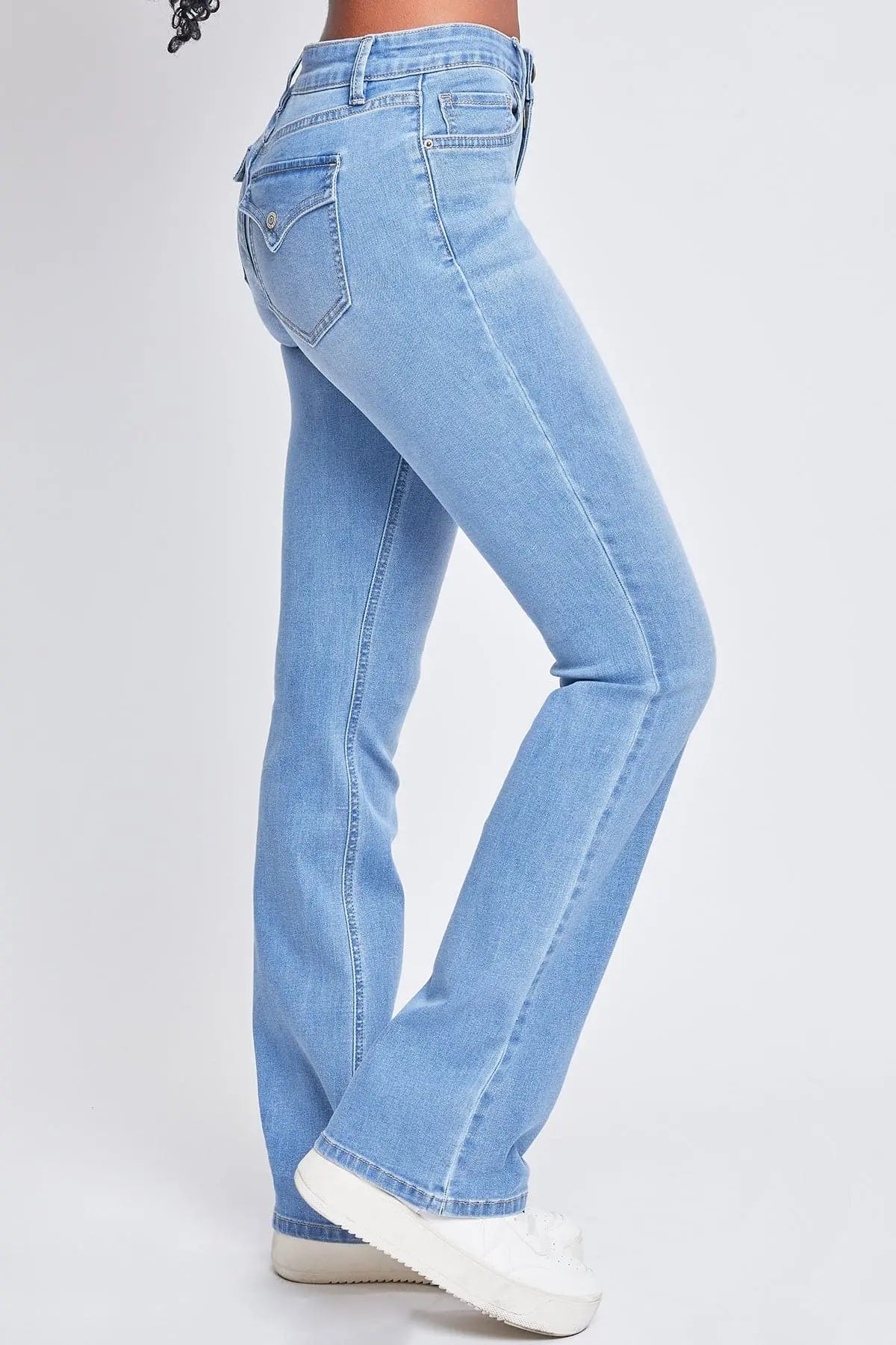 Women's Essential Mid Rise Bootcut Jeans YMI JEANS