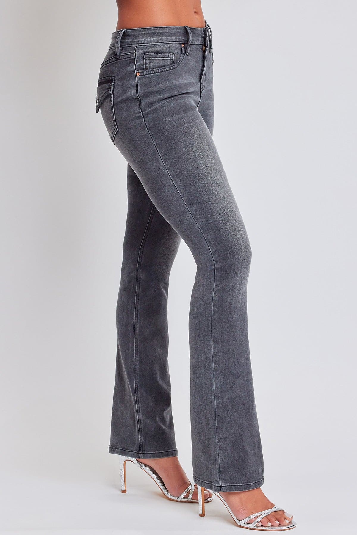 Women's Bootcut Jeans with Flap Pockets YMI JEANS