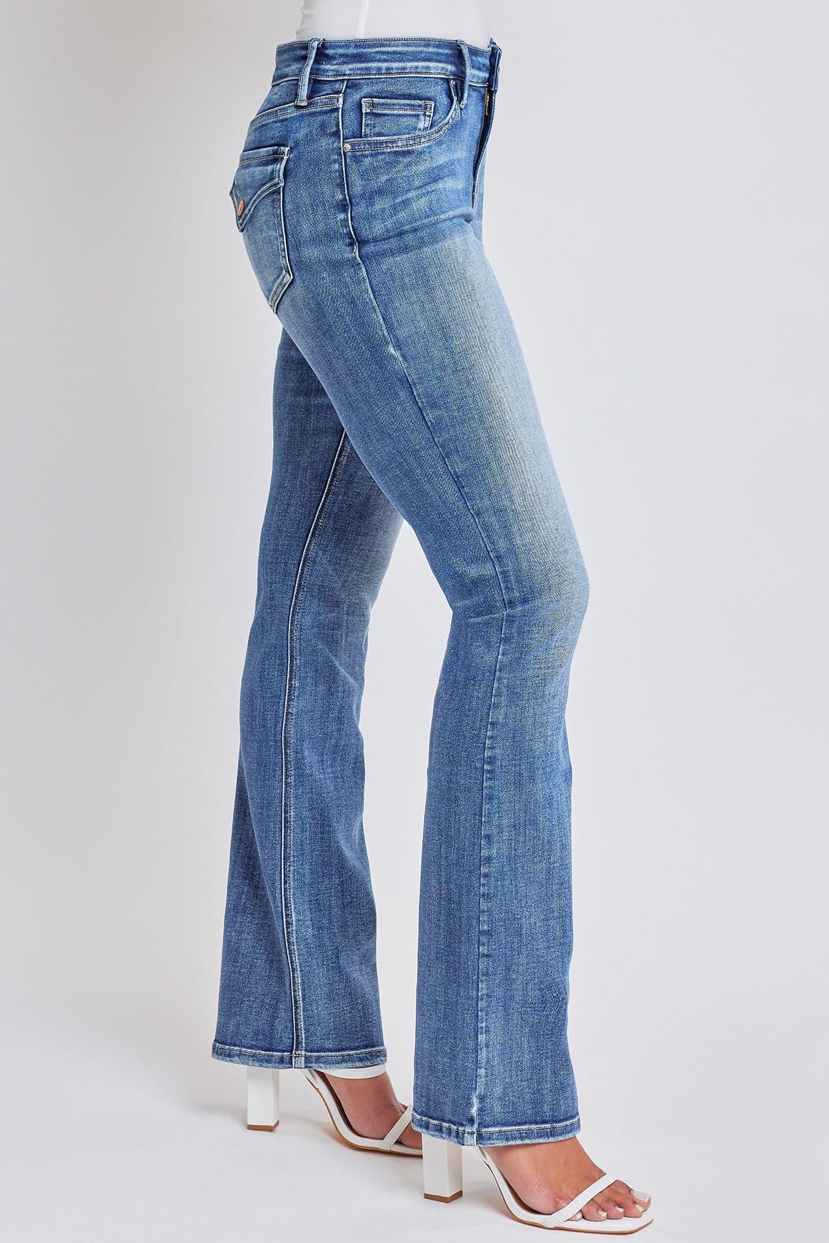 Women's Bootcut Jeans with Flap Pockets YMI JEANS