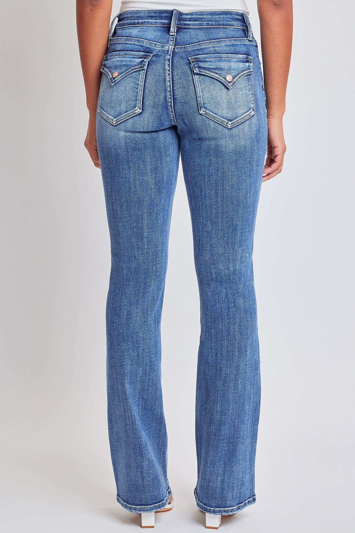 Women's Bootcut Jeans with Flap Pockets YMI JEANS