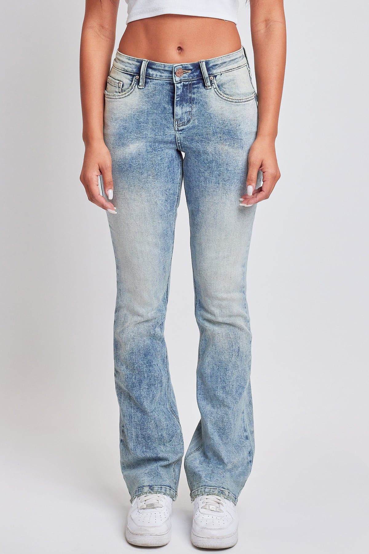 Women's Bootcut Jeans with Flap Pockets YMI JEANS