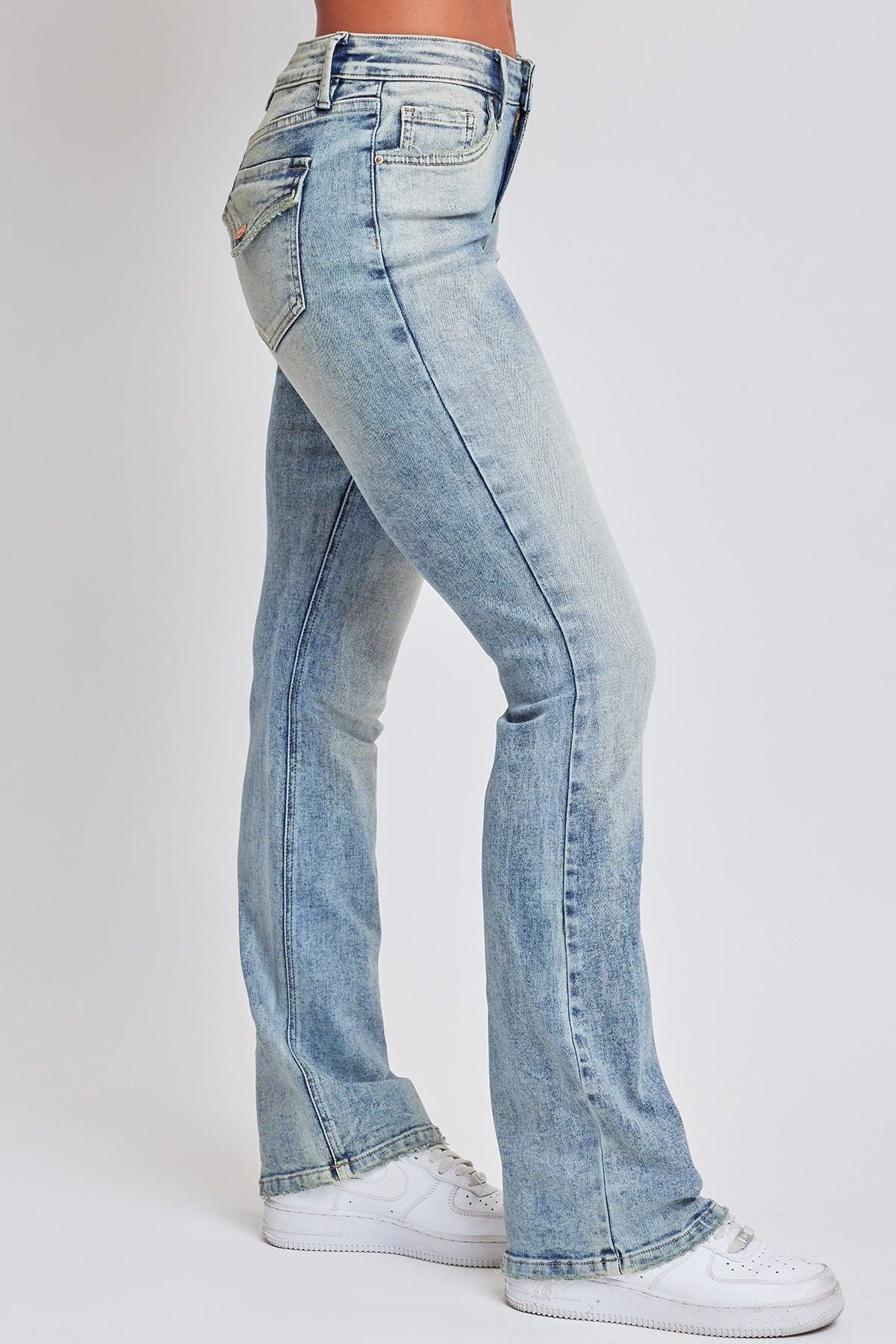 Women's Bootcut Jeans with Flap Pockets YMI JEANS